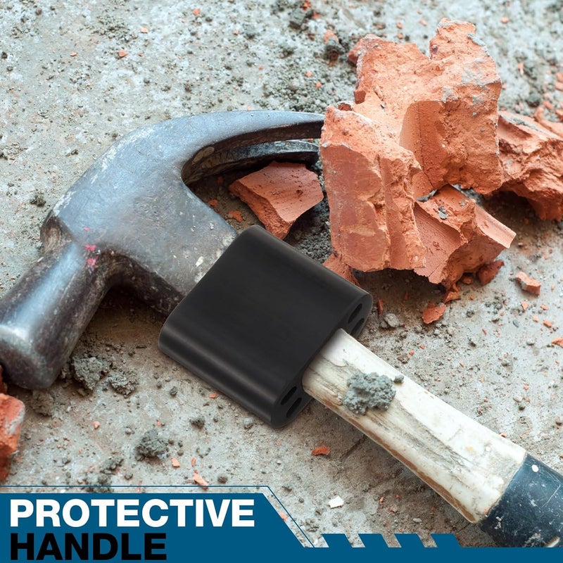 Pushglossy 2 Pack Hammer Handle Protector for Sledge Hammer and Axes Rubber Tool Sledgehammer Handle Replacement Heavy-Duty Anti-Slip Prevents Overstrike Damage for Chipping Splitting Wood - Image 5